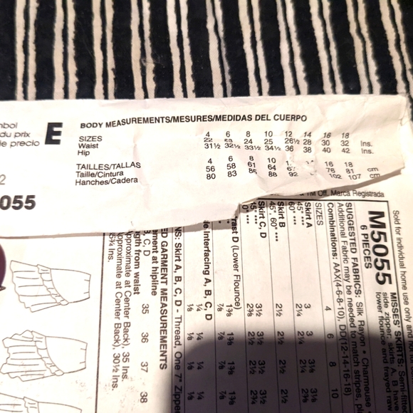 McCall's M5055 size DD 12-14-16-18 pattern only - Picture 2 of 3